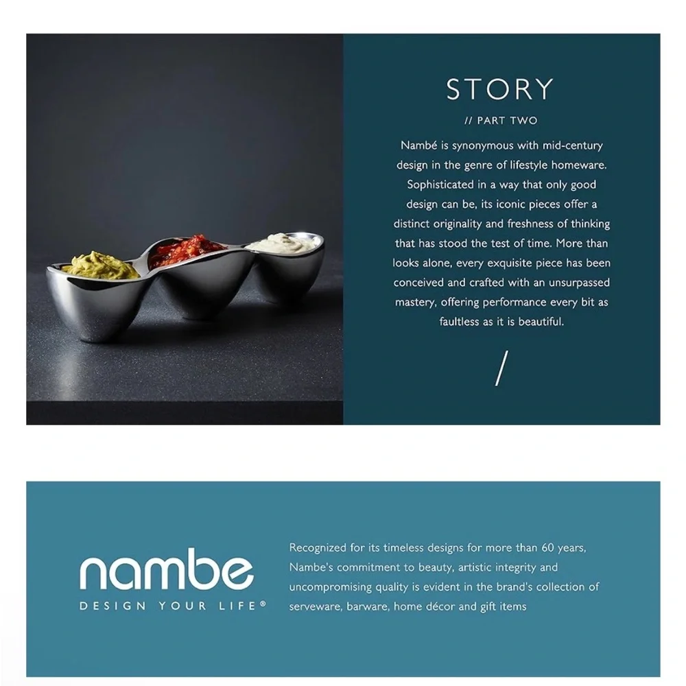 Nambe‎ Silver Chip and Dip Bowl elegant